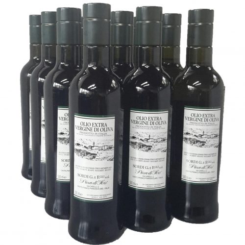 Conf. 12 bottiglie LT 0,500 - Piandisco Olio extra vergine di oliva 100% Italia NUOVO RACCOLTO 2017-2018