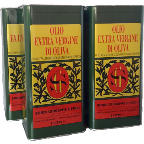 Conf. 4 lattine LT 5 - Olio extra vergine di oliva comunitario