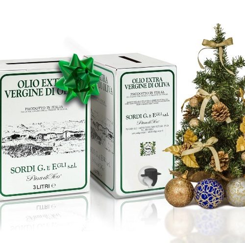 Confezione regalo BoxOil LT 3 Piandisco' Olio extra vergine di oliva 100% Prodotto Italia RACCOLTO 2025-2026