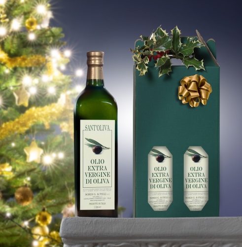 N.2 Bottiglia Lt 1 Olio extra vergine di oliva 100% Italia SantOliva Raccolto 2025-2026