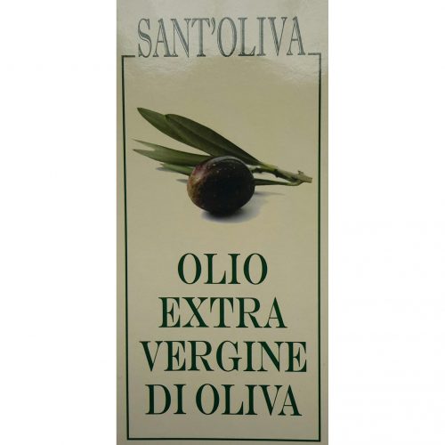 Label - Bottle 0,500 liter SantOliva Extra Virgin Olive Oil