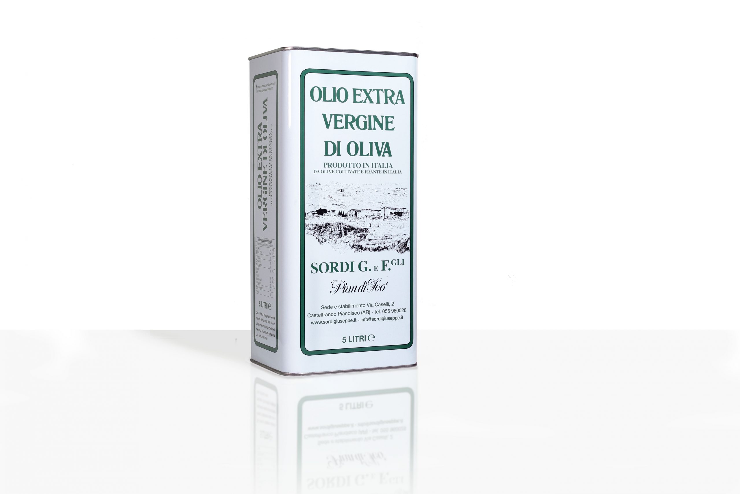 2 Lattine da 5 Lt di olio extra vergine d'oliva 100% Italiano
