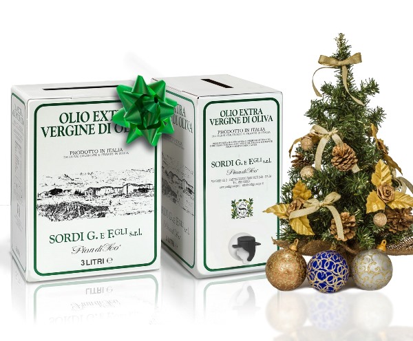 Confezione regalo BoxOil LT 3 Piandisco' Olio extra vergine di oliva 100% Prodotto Italia RACCOLTO 2025-2026