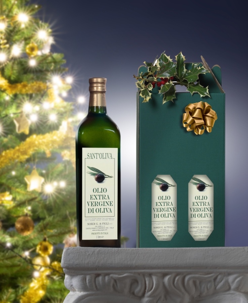 N.2 Bottiglia Lt 1 Olio extra vergine di oliva 100% Italia SantOliva Raccolto 2025-2026