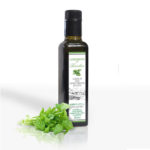 N.1 Bottiglia  Lt 0,250 Olio extra vergine di oliva 100% Italia Aromatizzato al basilico